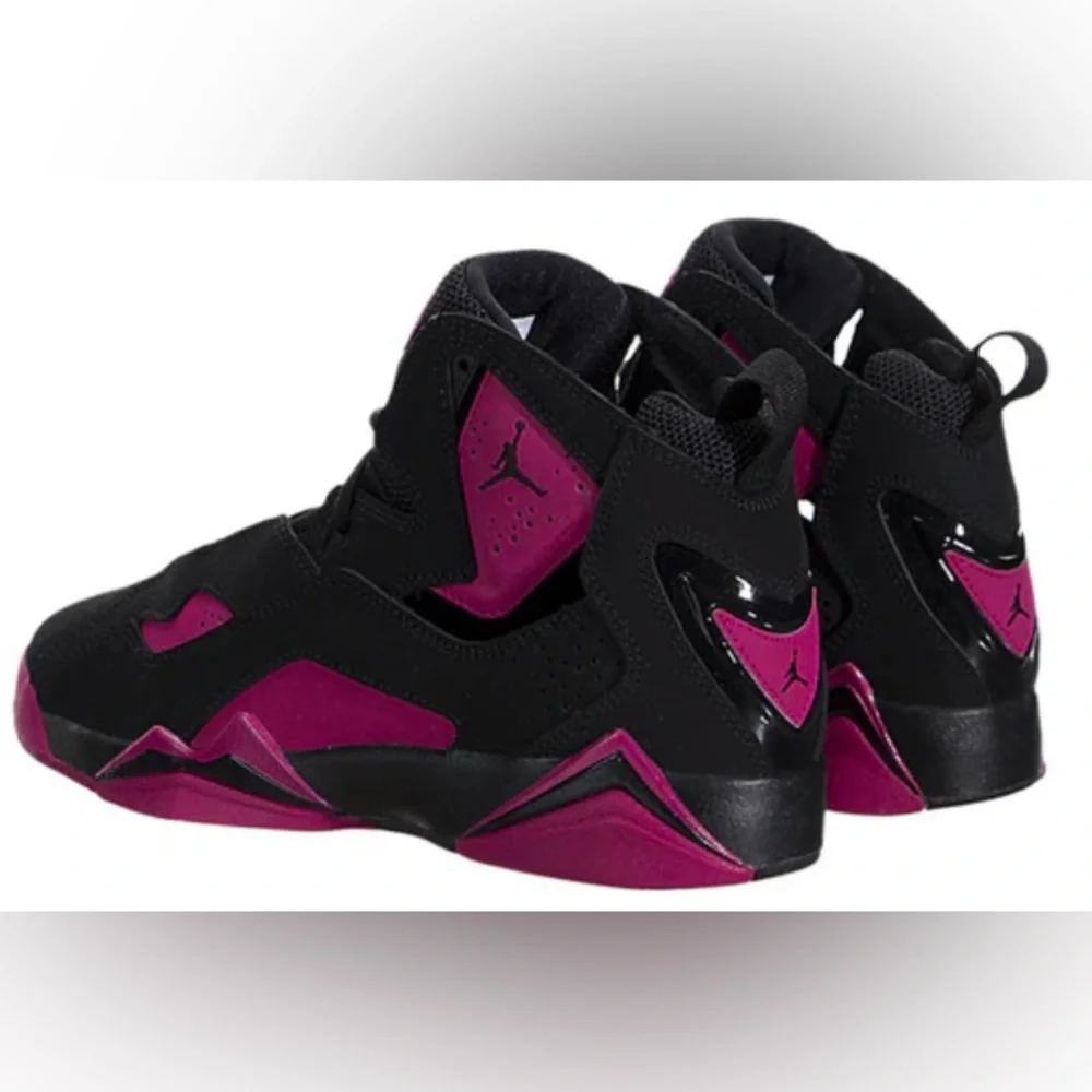 Jordan True Flight GG Black Sport Fuchsia NIB - Picture 3 of 9